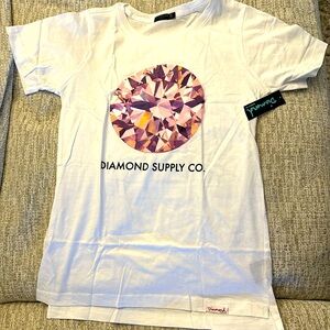 Diamond Supply Co white t-shirt Size XS Diamond Logo!